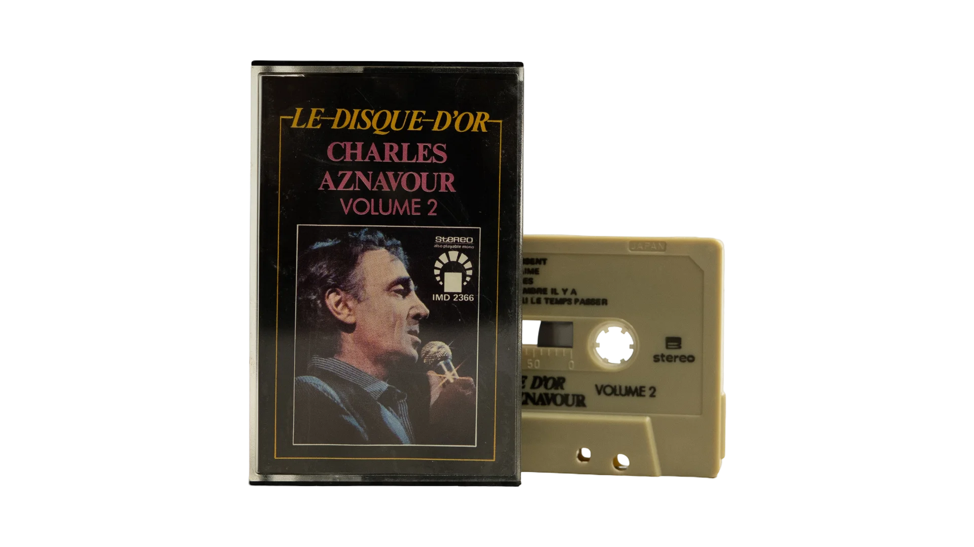 195 DSC02275 195 Charles Aznavour - Le Disque d'Or Volume 2 Cassette Tape - Image 1