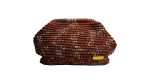 Burgundy Multicolor Crochet Clutch Bag