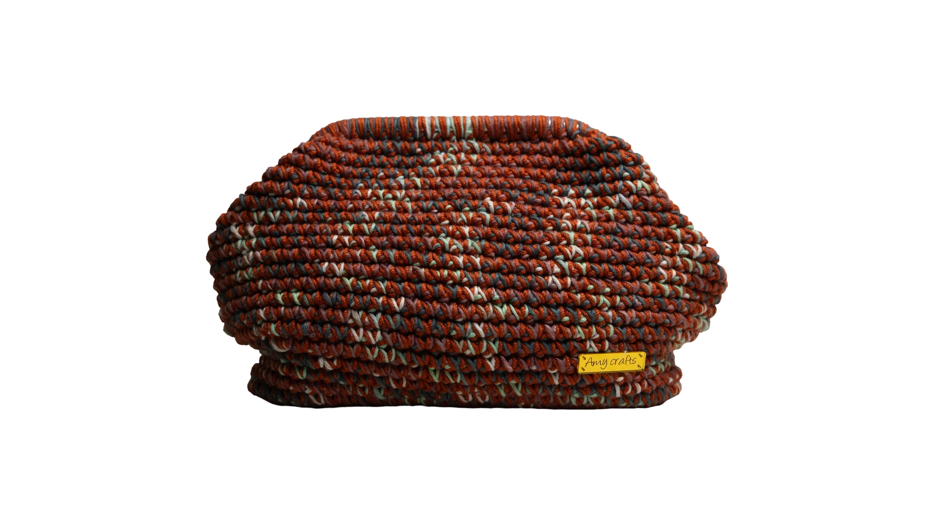 20 DSC02095 20 Burgundy Multicolor Crochet Clutch Bag - Image 1