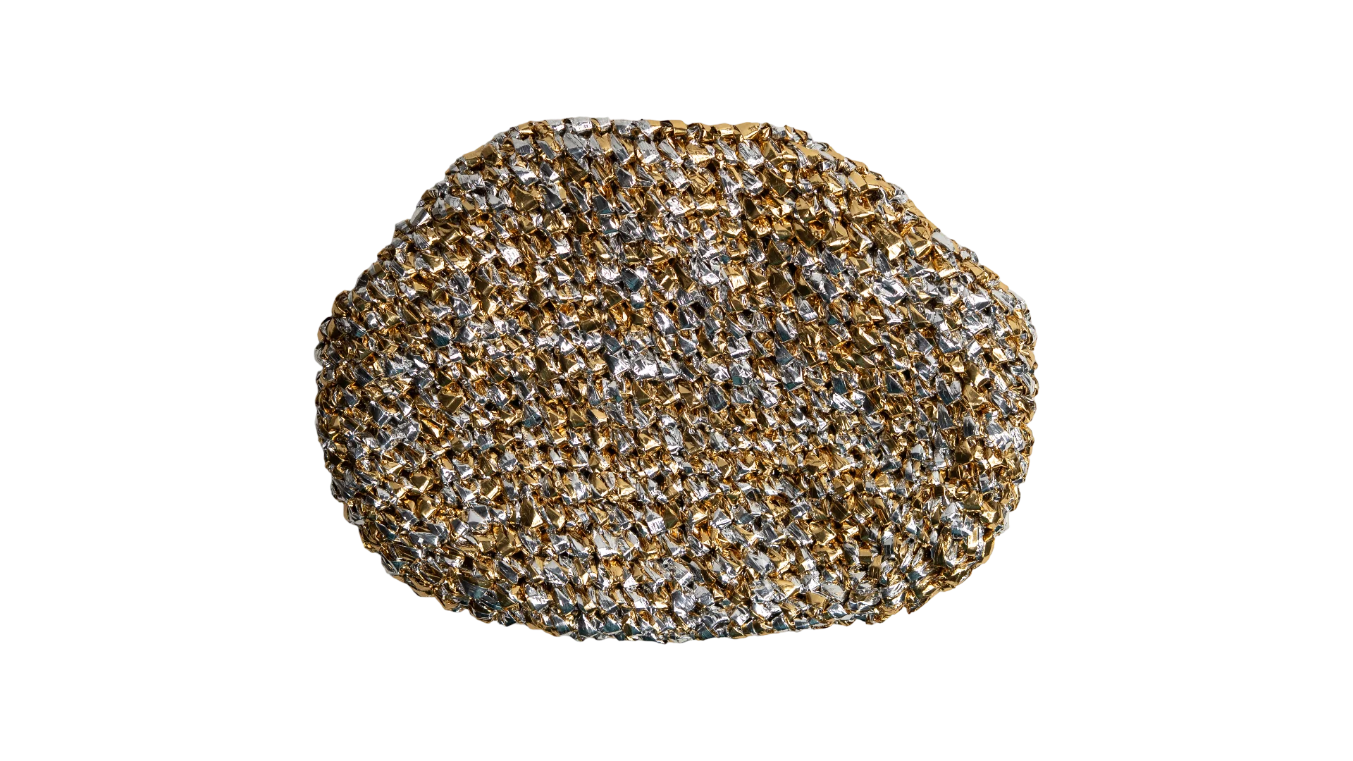 29 DSC02104 29 Gold & Silver Crochet Clutch Bag - Image 1
