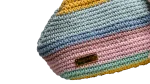 Pastel Striped Crochet Clutch Bag - Image 2
