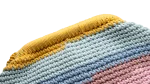 Pastel Striped Crochet Clutch Bag - Image 6
