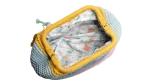 Pastel Striped Crochet Clutch Bag - Image 9