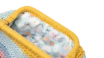 Pastel Striped Crochet Clutch Bag - Image 10