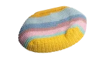Pastel Striped Crochet Clutch Bag - Image 11