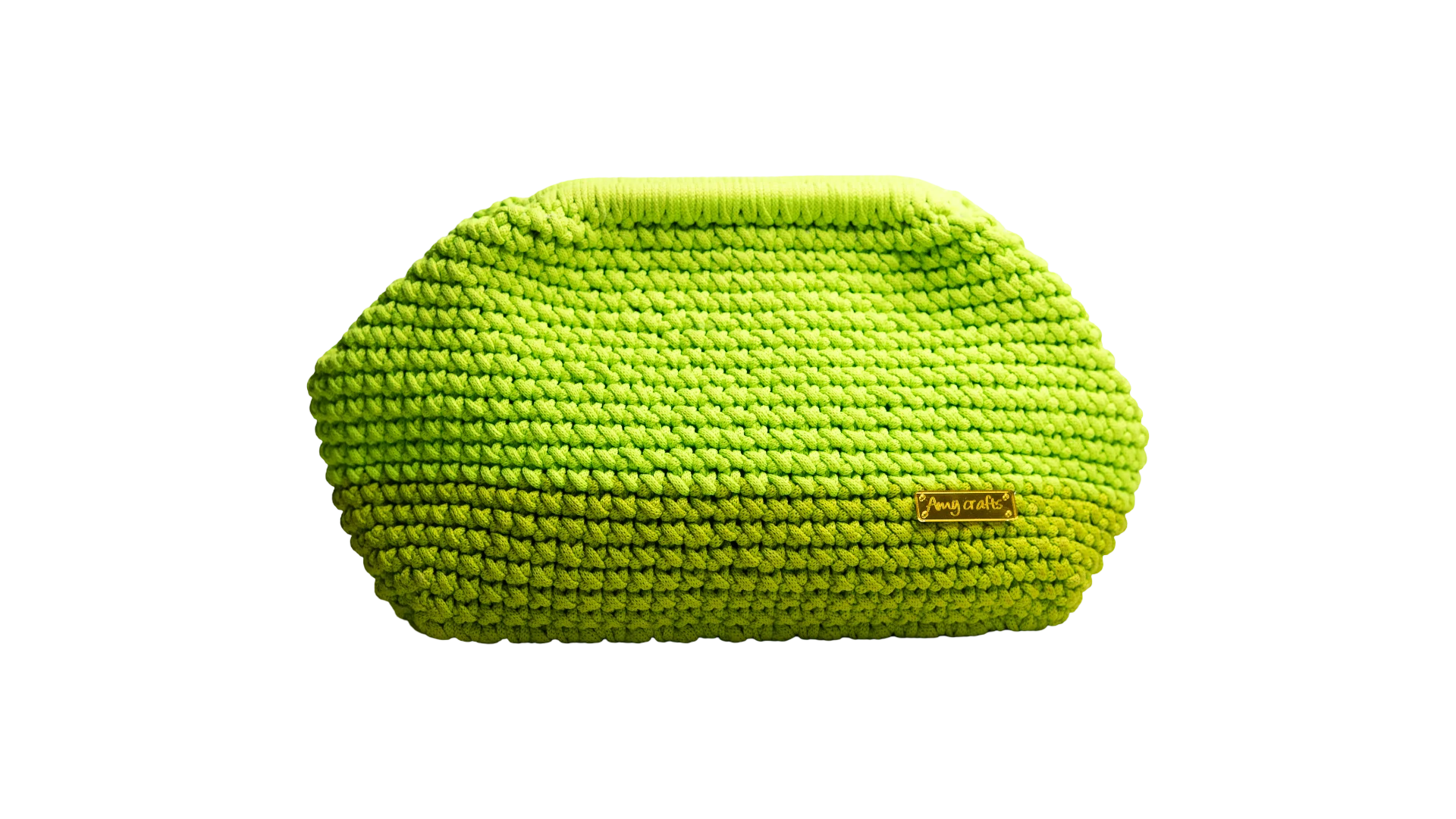 48 DSC02123 48 Lime Green Crochet Clutch Bag - Image 1