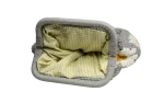 Grey Daisy Crochet Clutch Bag - Image 7