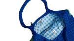 Blue and Green Crochet Tote Bag - Image 8