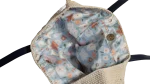 Cream Crochet Tote with Navy Handles - Image 6