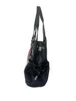 2000s Slouchy Leather Tote with Multicolor Reptile Panels - Image 3