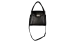 Dark Brown Leather Top-Handle Bag
