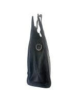 Egyptian Black Leather Ankh Statement Bag - Image 4