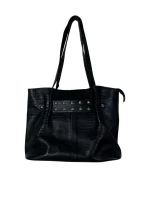 Genuine Leather Shoulder Bag with Belt Detailing - Image 2
