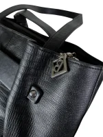 Genuine Leather Shoulder Bag with Belt Detailing - Image 4