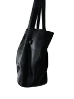 Genuine Leather Shoulder Bag with Belt Detailing - Image 6