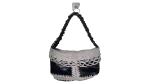 Tricot and Leather Shoulder Bag