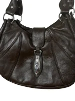 Brown Genuine Leather Shoulder Bag - Image 2
