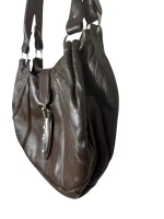 Brown Genuine Leather Shoulder Bag - Image 3