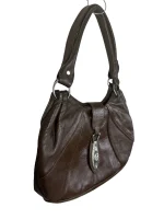 Brown Genuine Leather Shoulder Bag - Image 4