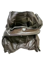 Brown Genuine Leather Shoulder Bag - Image 7