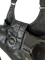 Dark Brown Genuine Leather Bag - Image 4