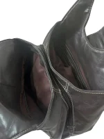 Dark Brown Genuine Leather Bag - Image 7