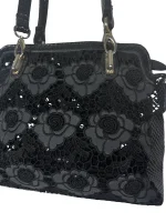 Gothic Romantic Crochet Rose Handbag - Image 4