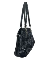 Gothic Romantic Crochet Rose Handbag - Image 5