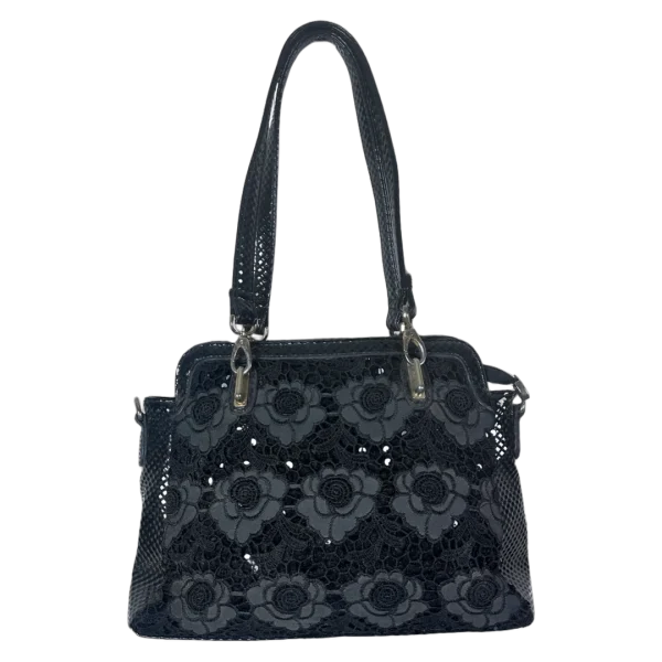 Gothic Romantic Crochet Rose Handbag