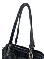 Gothic Romantic Crochet Rose Handbag - Image 7