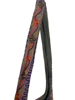 Purple Embroidered Camel Boho Bag - Image 2