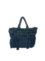 Y2K Denim Tote with Buckle Details - Image 4