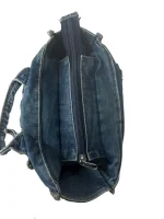 Y2K Denim Tote with Buckle Details - Image 6