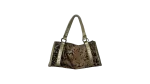 Y2K Rhinestone Leopard Print Shoulder Bag