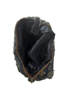 Y2K Distressed Denim Mini Bag with Bow Detail - Image 6