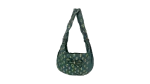 Y2K Distressed Denim Mini Shoulder Bag with Bow Detail
