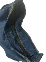 Y2K Grunge Denim Shoulder Bag with Grommet Details - Image 7