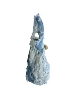 Y2K Light Wash Distressed Denim Mini Bag with Bow Detail - Image 3