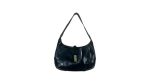 Y2K Sleek Glossy Leather Shoulder Bag