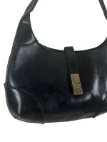 Y2K Sleek Glossy Leather Shoulder Bag - Image 3