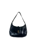 Y2K Sleek Glossy Leather Shoulder Bag - Image 4