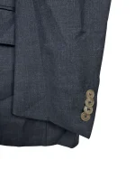 Dark Gray Pure Virgin Wool Blazer - Image 3