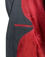 Dark Gray Pure Virgin Wool Blazer - Image 5