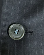 StanBridge Wool Pinstripe Navy Slimfit Blazer - Image 4