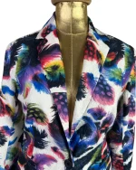 Superstition Feather Pattern Women's Blazer - Image 2