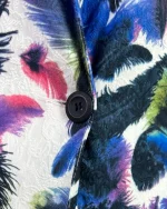 Superstition Feather Pattern Women's Blazer - Image 3
