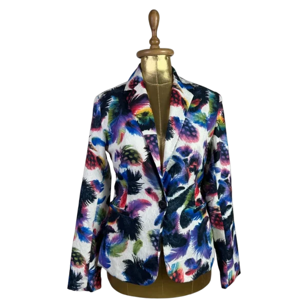 Superstition Feather Pattern Women's Blazer