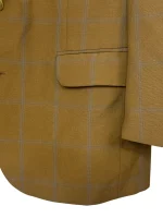 Brown Checkered Blazer - Image 3