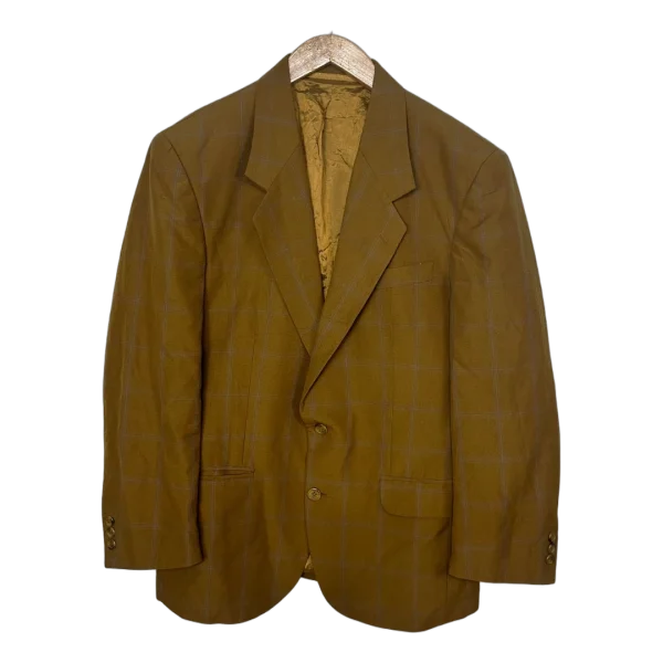 Brown Checkered Blazer
