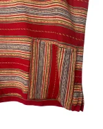 Red Striped Woven Polo Shirt with Front Pockets - Image 5